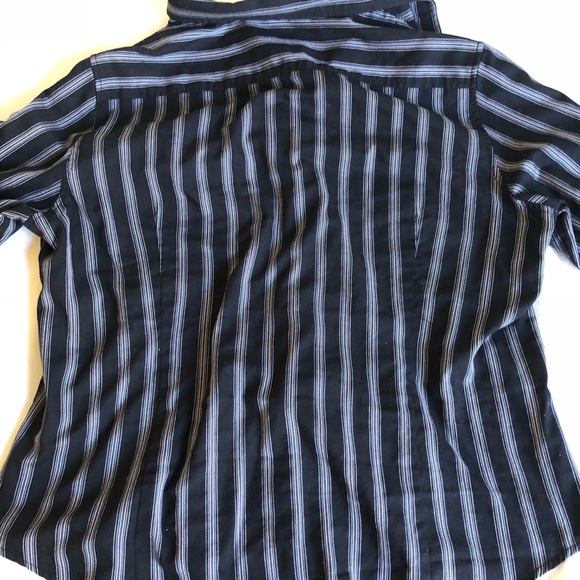 Black and White Striped Van Heusen Button-Up - Picture 3 of 3